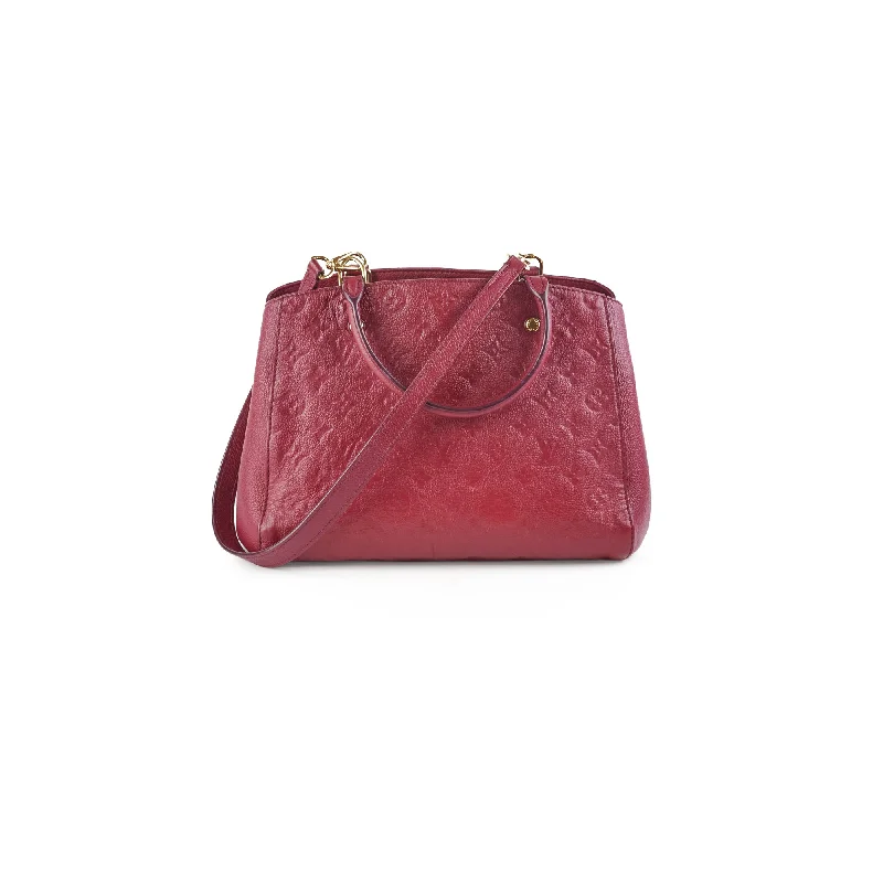 Ladies Louis Vuitton Capucines bags with a detachable shoulder strapLouis Vuitton Empriente Montaigne Bag Burgundy