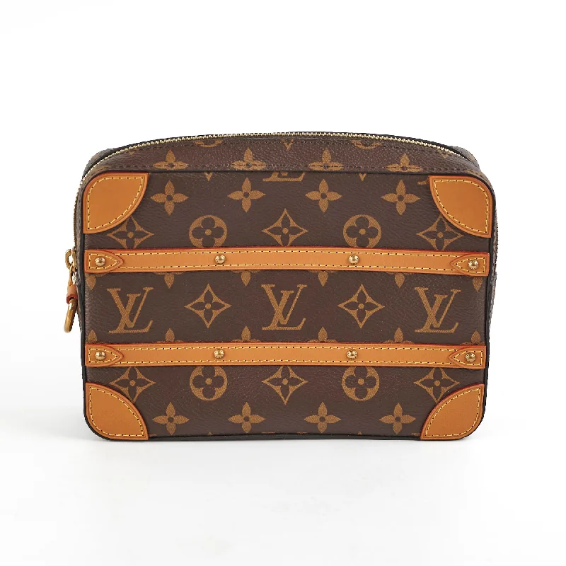 Louis Vuitton bags with a detachable mobile phone holder for convenienceLouis Vuitton Soft Trunk Pouch Monogram