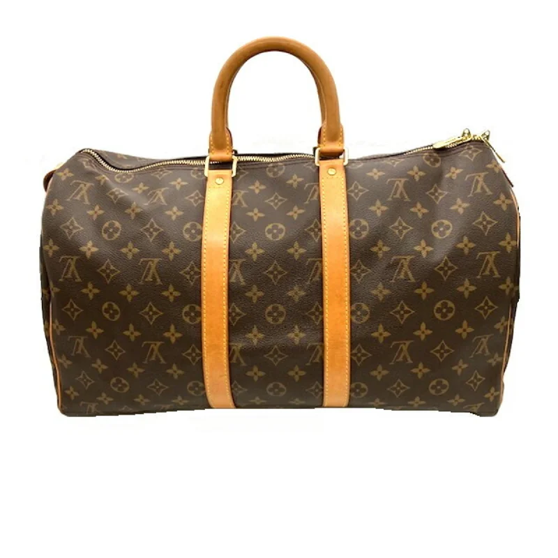 Small - sized Louis Vuitton Pochette Metis bags for a compact carryLOUIS VUITTON Monogram Keepall 45 Shoulder Boston Bag M41428 FL0060 Men Women