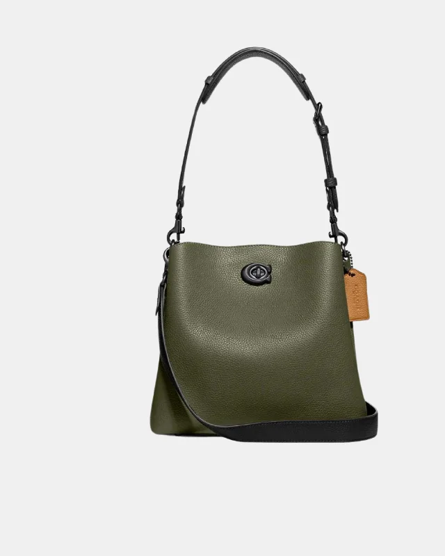 Coach bags with a front - zip pocket for small items like keys and cardsCoach Willow Bucket Bag In Colorblock