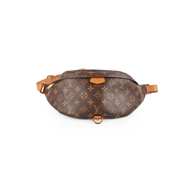 Louis Vuitton bags with a chain - link trim and a leather body for a modern edgeLouis Vuitton Monogram Bum Bag