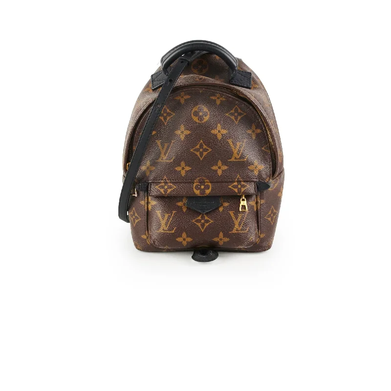 Louis Vuitton bags with a snap - button closure and a decorative charm for styleLouis Vuitton Palm Springs Mini Monogram Backpack