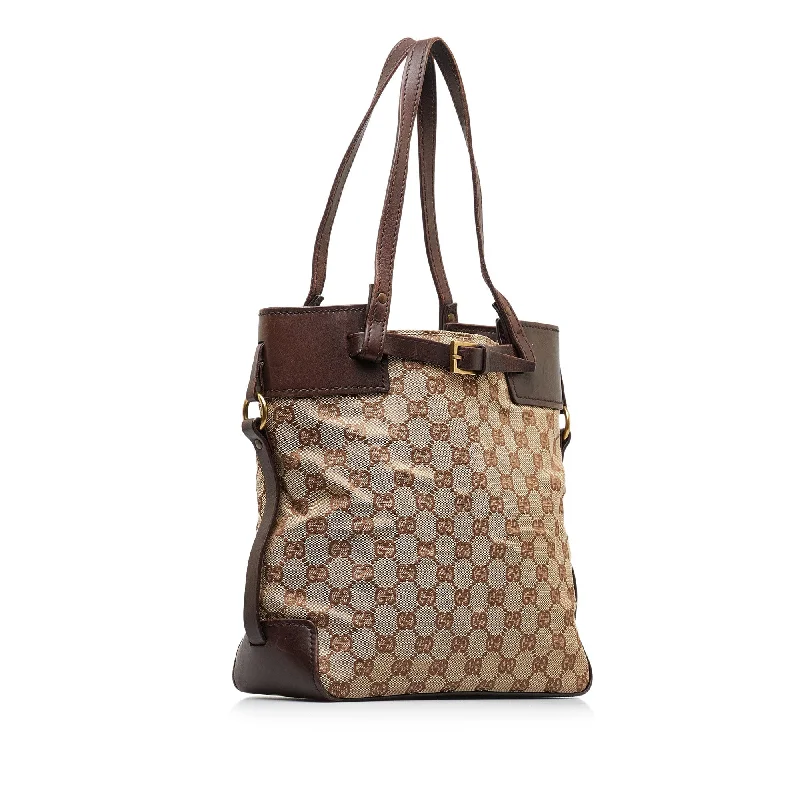 Women Gucci bags with a detachable mobile phone holderBrown Gucci GG Canvas Tote Bag