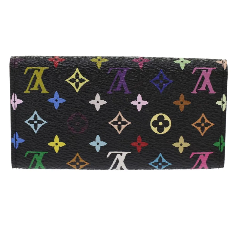 Louis Vuitton Twist bags with the iconic LV - turnlock closureLOUIS VUITTON Monogram Multicolor Multicles 4 Key Case Black M60044 Auth 48673