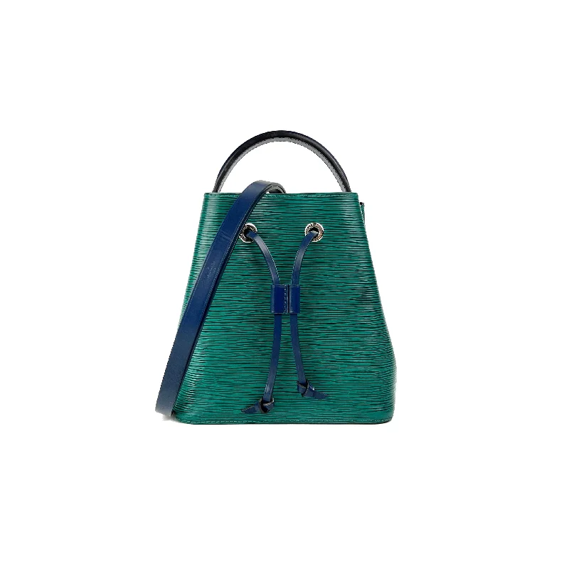 Louis Vuitton tote bags with a water - resistant coating for outdoor useLouis Vuitton Neo Noe BB Epi Green/Blue