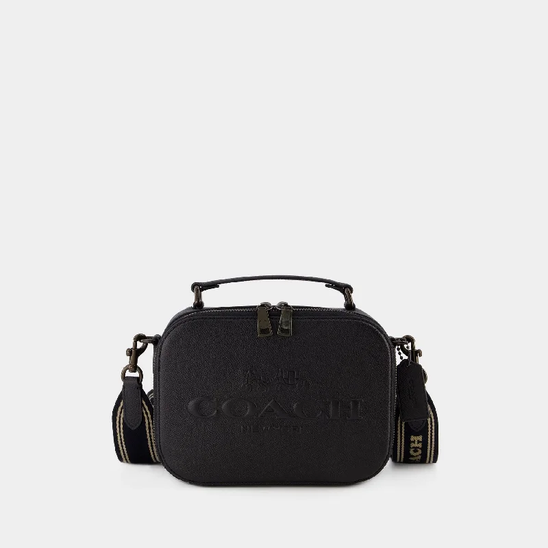 Coach bags with a front - zip pocket for small items like keys and cardsTop Handle Crossbody bag - Coach - Leather - Black