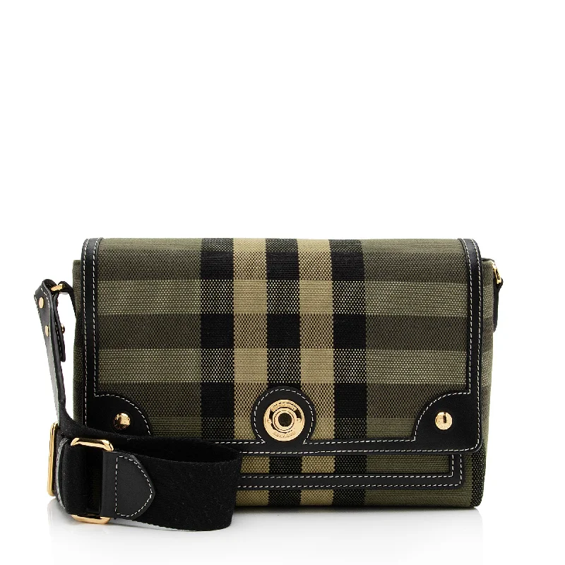 Water - Resistant Burberry Beach BagsBurberry Tartan Check Calfskin Note Bag (SHF-Ek9q6h)