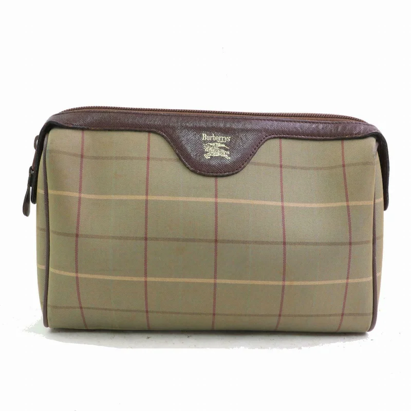 Vintage Inspired Burberry Bags for Retro LoversBrand Inspired Burberry Clutch Olive Canvas (SHC1-14523)