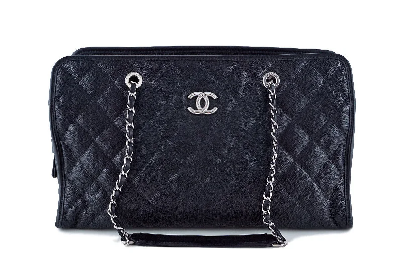 Chanel Small Crossbody Bag for TravelChanel Black Quilted Caviar Grand CC Classic Shopper Tote GST Bag