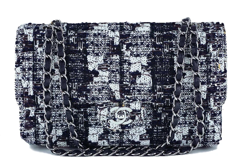 Chanel Lightweight Handbag for Daily ErrandsChanel Gray Tweed Medium Classic 2.55 Double Flap Bag