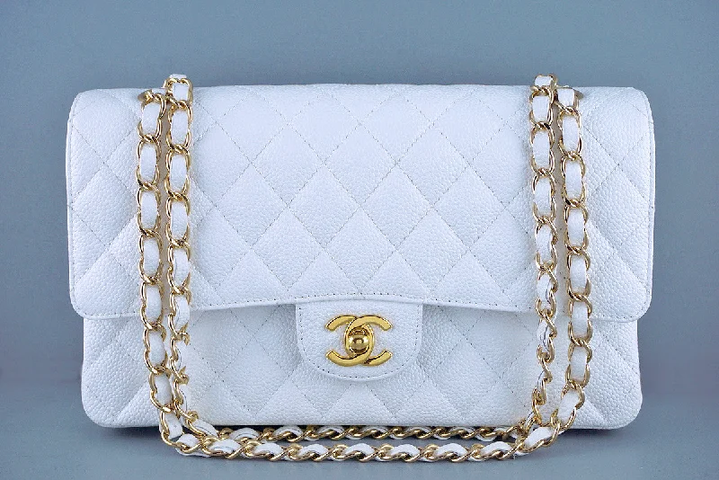 Chanel Black Handbag for Business MeetingsChanel White Caviar Medium Classic 2.55 Double Flap Bag