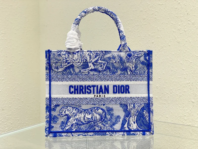 Fashion - forward Christian Dior tote bags for the modern womanChristian Dior Small Book Tote Blue