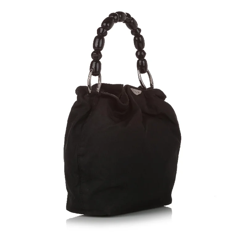 Christian Dior tote bags with a double - handle and shoulder - strap optionDior Malice Nylon Handbag (SHG-31051)