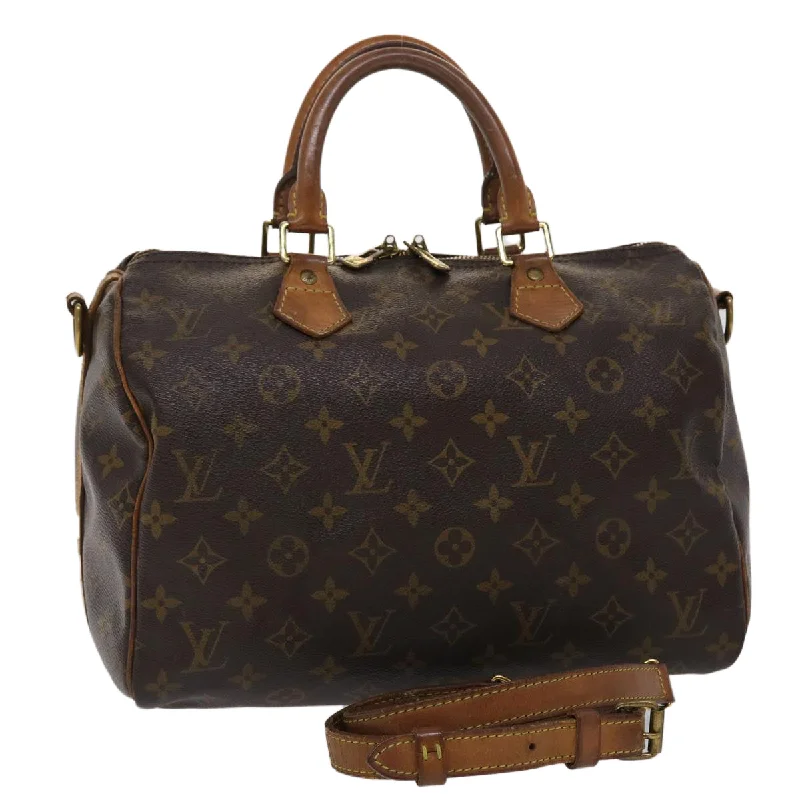 Ladies Louis Vuitton Capucines bags with gold - toned hardwareLOUIS VUITTON Monogram Speedy Bandouliere 30 Hand Bag 2way M41112 LV Auth 46219